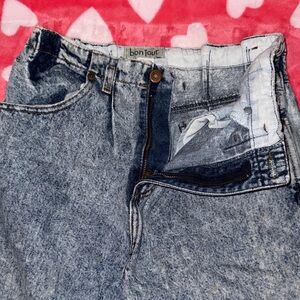 Vintage Bonjour Women's High Rise Jeans - Blue